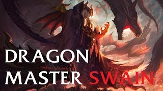 DRAGON MASTER SWAIN  Swain new Skin  League of Legends [upl. by Oiuqise476]