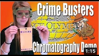 Science Olympiad Crime Busters Chromatography demo [upl. by Ihcehcu]