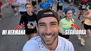 CORRO LA MEDIA MARATÓN DE BARCELONA CON MI HERMANA Y UNA SEGUIDORA [upl. by Haelam]