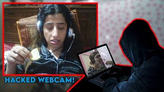 SCAMMER Left Speechless After I HACK Her Live Webcam [upl. by Ehtyaf]