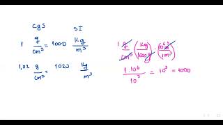 Convertir de Kgm3 a gdm3 [upl. by Atinat221]