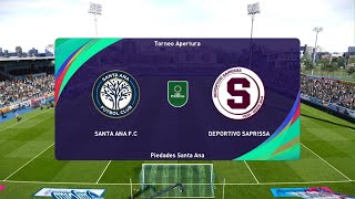 Modo carrera jugador liga Promerica Santa Ana vs Deportivo Saprissa [upl. by Graehme]