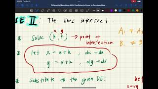 DE With Coefficients Linear in Two Variables [upl. by Culley]