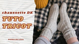 ✶ Tricoter des Chaussettes pour lAutomneHiver  Tutoriel Pas à Pas Gratuit Adapté aux Débutants ✶ [upl. by Mullac180]