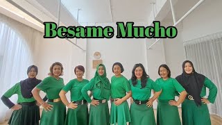 Besame Mucho Line dance  Choreo by Muki Matohir Royal  SG ULDJatim Indonesia [upl. by Shauna789]