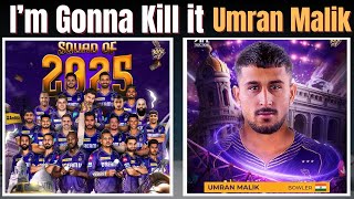 Umran Malik thrilled to join KKR Says You will see a different Umran  IPL 2025  KKR XI [upl. by Evonne]