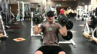 Dumbbell Seated Shoulder Press Parallel Grip [upl. by Roley116]