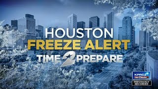 Houston Freeze Alert Time to prepare [upl. by Godfrey406]