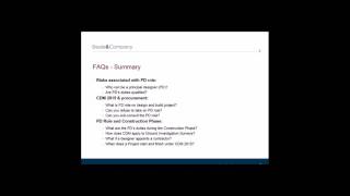 Beale amp Company Webinar – CDM Regulations 2015 – Frequently Asked Questions [upl. by Anilok]