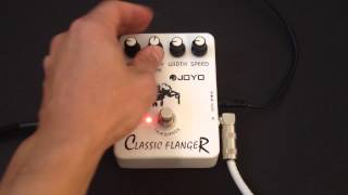 Joyo Classic Flanger JF07 Pedal Review Demo [upl. by Zelten]