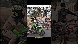 Police Want to Ride My Kawasaki Ninja Zx10rshorts bike rider police policevsbiker cops zx10r [upl. by Happ640]