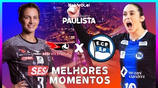 SESI BAURU vs PINHEIROS  Melhores Momentos  SEMIFINAL Paulista Feminino 2024 [upl. by Mattland817]