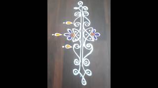 Side borders  borders designs  beautiful borders  rangoli  muggulu  kolam  easy borders [upl. by Aiht]