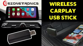 CarPlay Wireless USB Stick 🌟 eZoneTronics 🌟 REVIEW [upl. by Malvin]