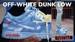 OFFWHITE DUNK LOW CUSTOM Nothing Was the Same REVIEW  ON FEET [upl. by Avraham]