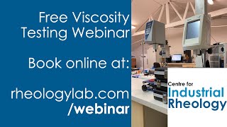 Free Viscosity Testing Webinars [upl. by Pimbley]