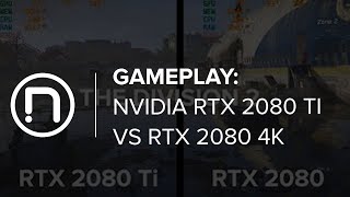 NVIDIA GeForce RTX 2080 Ti vs RTX 2080 4K Gameplay Footage [upl. by Ignace]