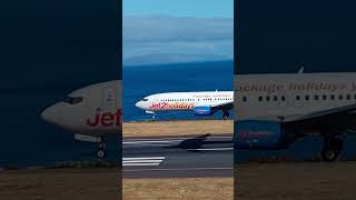 JET2 HOLIDAYS BOEING 737 LANDING at Madeira Airport [upl. by Ettelracs71]