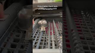 Adjustable third rack on a dishwasher [upl. by Acirretal]