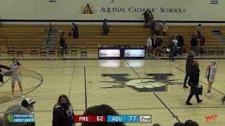 Prescott at Aquinas WIAA Girls D3 Basketball [upl. by Parthena982]