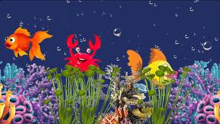 Nap Time Music Preschool and Soothing Water Sounds  Baby Sleep Time and Fish Animation  Relaxing [upl. by Enileuqcaj]