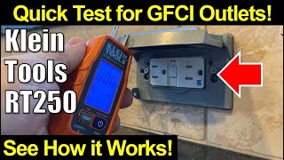 ⚡ See How it Works Klein Tools GFCI Plug Tester RT250 [upl. by Eynaffit195]