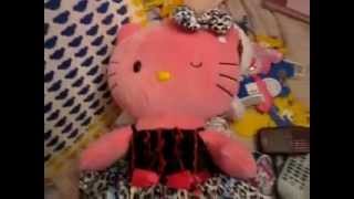 What i got at build a bear pink leopard hello kitty [upl. by Kcyrred]