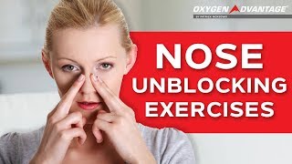 Nose Unblocking Exercises  How To Get Rid Of A Blocked Nose [upl. by Waylin278]