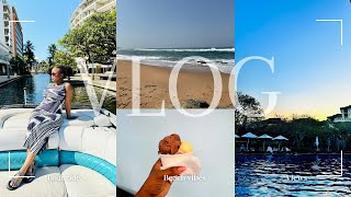 VLOG  Let’s go to Ballito  Shark Diving  Boat cruise  Beach days  Spa  more  SA YouTuber [upl. by Ahtekahs]