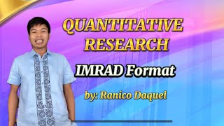 What is IMRAD format in research quantitative and qualitative research research format [upl. by Kries]