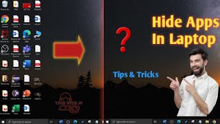 App hide kaise kare computer me  How to hide app in laptop  Desktop icon ko hide kaise kre [upl. by Loralie213]