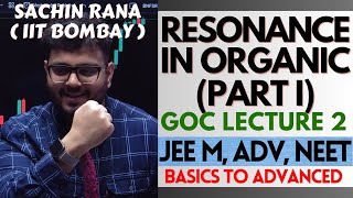 ✨Resonance  I  GOC Class 11  Lecture 2 for JEE Main Advanced NEET 2024 [upl. by Eatnoid]