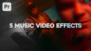 5 EASY Video Effects In Premiere Pro For Music Videos [upl. by Atiuqat]