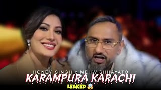 KARAMPURA x KARACHI SONG LEAKED 🤯 ❗Honey Singh New song LEAKED 2024  jatt mehkma [upl. by Thelma]