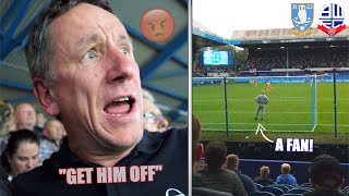 PITCH INVADER PLAYS IN GOAL  Sheffield Wednesday vs Bolton Vlog [upl. by Liederman462]