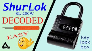 474 How to decode a ShurLok SL200W key lock box fast and easy [upl. by Atiram]