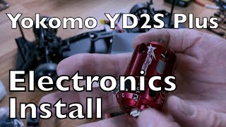 Yokomo YD2S Plus Part 2 Electronics Install Trackstar [upl. by Gnov333]