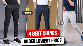 Best Chinos For Men 🔥 Best chinos under 500  Best trousers for men under 500 [upl. by Ginsberg]