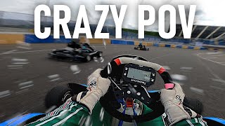 EPIC Go Kart Race Onboard  Wet Track WITH SLICKS [upl. by Ennobe]