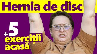 Te Chinuie HERNIA de DISC 8 SFATURI  5 exercitii de facut acasa [upl. by Chyou]