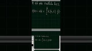 Fredholm integral equation type 2 integralequation mathematics [upl. by Estes]