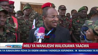 Wanajeshi wa Tanzania waliouawa kwenye majukumu ya MONUSCO waagwa [upl. by Reseda132]