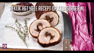 Buikspek met truffel paddenstoeltapenade en veenbessencompote [upl. by Shimkus]