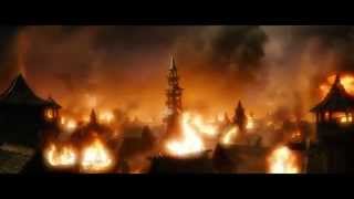 The Hobbit The Battle of the Five Armies 2014  Smaug Attacks Scene HD [upl. by Griffith]