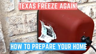 How to Prepare Your House for Texas Freeze  Winter in 1 minute [upl. by Flagler]