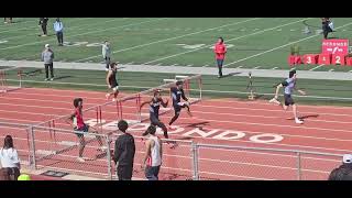 Nike Redondo Invitational feat Elijah Bennett 110 hurdles [upl. by Iruahs]