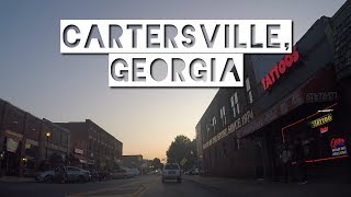 Lets Drive Scenic Sunset Drive Through Downtown Cartersville Georgia [upl. by Anij]