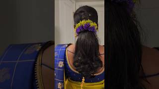 ✨️இந்த Color combination எப்படி இருக்குங்க Easy Bridal veni garland for saree color usa diy vlog [upl. by Eiclek]