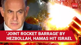 Hezbollah Hamas Joint Attack On Israel Rocket Storm Shakes Jewish State  Watch [upl. by Caylor163]