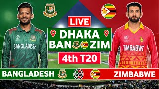 Bangladesh vs Zimbabwe 4th T20 Live Scores  BAN vs ZIM 4th T20 Live Scores amp Commentary [upl. by Bevis]